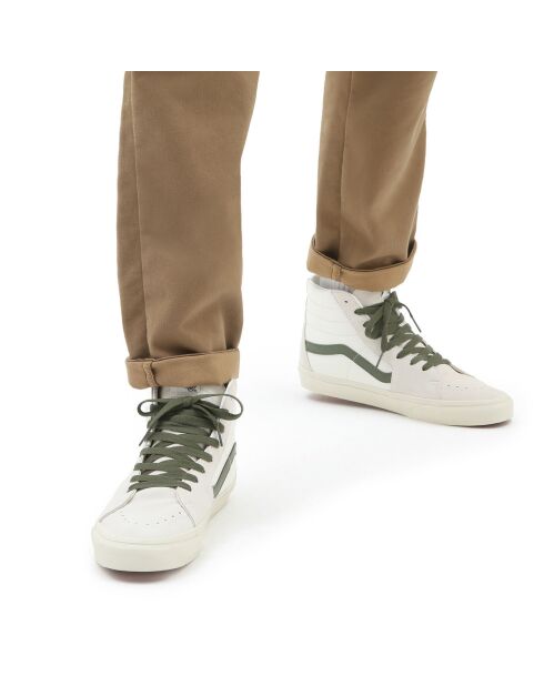 Sneakers en Cuir & Textile SK8-Hi blanc/kaki